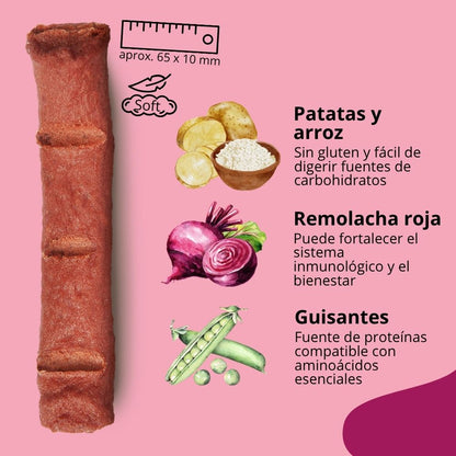 BugBell Snack blando de remolacha para perros 12×60 g_2