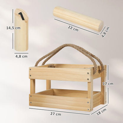 Jogo De Mölkky Sportnow Madeira De Pinho Natural 27x18x17 Cm_2