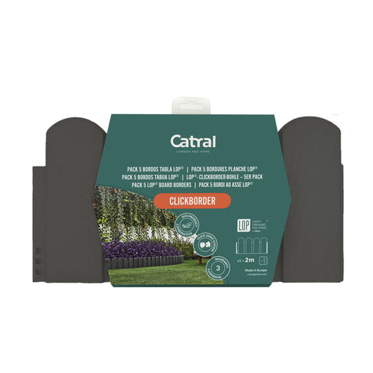 Pack De 5 Bordos Tabla Clickborder Lop Antracita 0,4x0,2 M / Multicolor_0