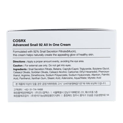 Crema facial Advanced Snail 92 All In One Cream COSRX 100 g