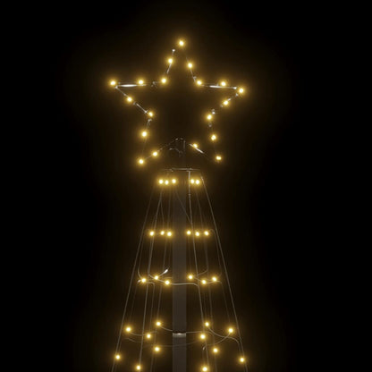 Árbol De Navidad Led Con Estacas 220 Led Blanco Cálido 180 Cm_3