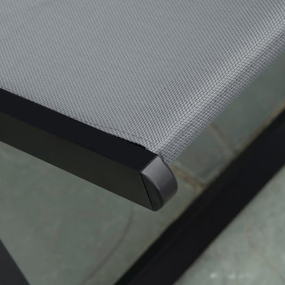 Outsunny Conjunto De 2 Tumbonas Plegables De Aluminio 58x96,5x91,5 Cm Gris_4
