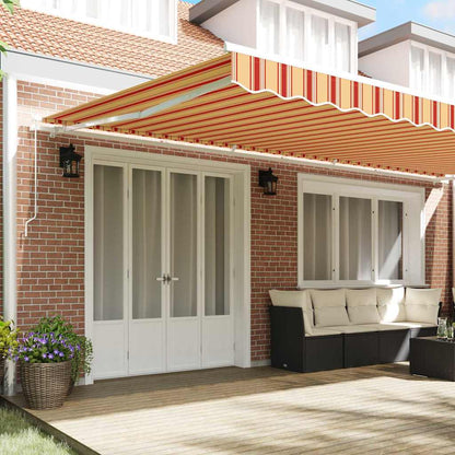 Toldo Retráctil Amarillo Y Naranja 600 X 300 Cm_2