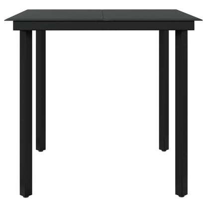 Juego De Comedor De Jardín 3 Piezas Con Cojines Gris Y Negro / Vetonek_4