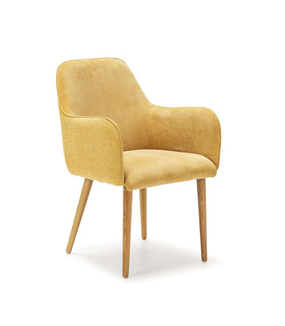Pack De 2 Sillones Para Comedor Javier Tapizado Textil Pana Mostaza, 89cm(alto) 54cm(ancho) 63cm(fondo)_0