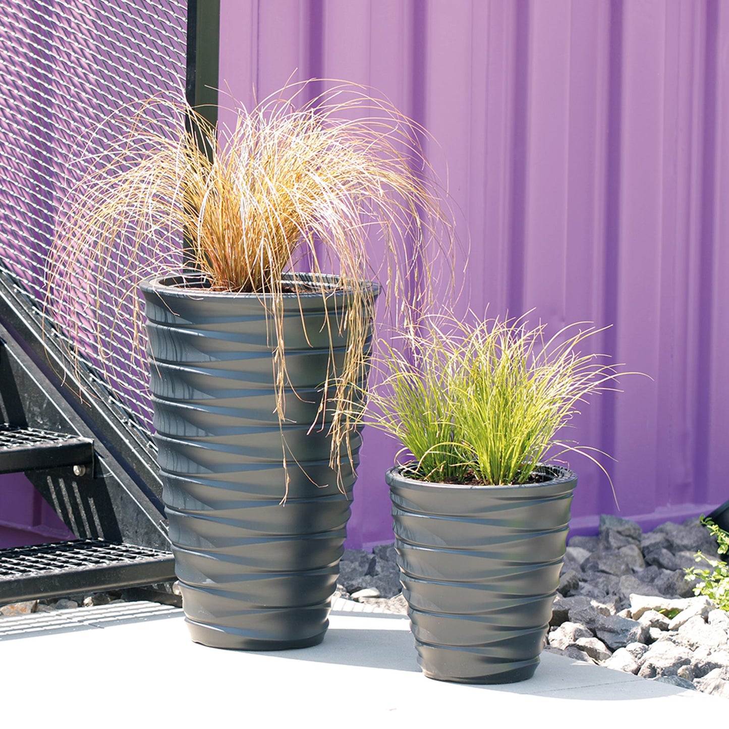 Maceta Freze 14l., Con Depósito, Dimensiones (mm) 299x299x320, Color Antracita_3