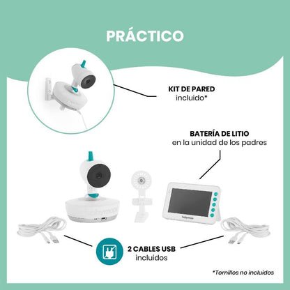 Vigila bebé con Cámara Motorizada YOO Moov Babymoov