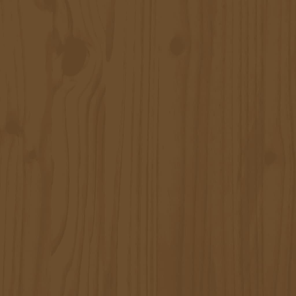 Aparador De Madera Maciza De Pino Marrón Miel 60x34x75 Cm / Vetonek_1