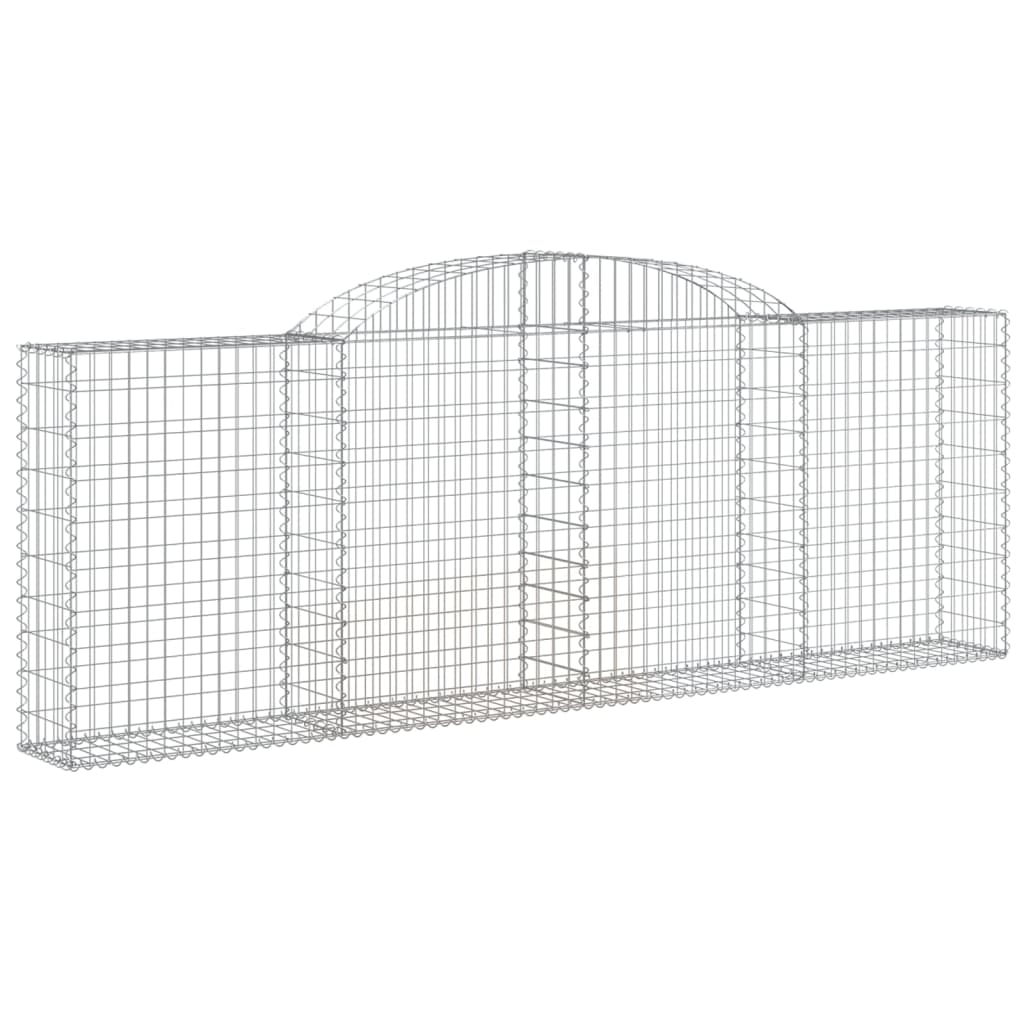 Cestas De Gaviones 2 Uds Forma De Arco Hierro 300x30x100/120 Cm_2