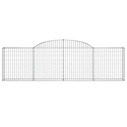 Cestas De Gaviones 12 Uds Forma De Arco Hierro 300x30x80/100 Cm_3
