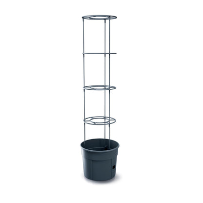 Macetas Grow 2 Para Tomates Ø39,2cm Antracita, Riego Directo A Raíces 28l_0