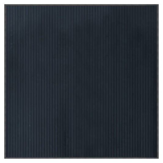 Vidaxl Alfombra Cuadrada Bambú Gris 100x100 Cm_0