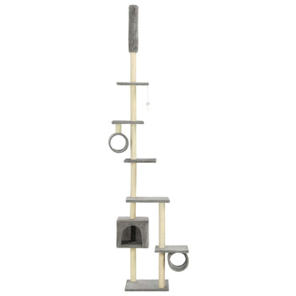Vidaxl Rascador Para Gatos Con Poste Rascador De Sisal 260 Cm Gris_2