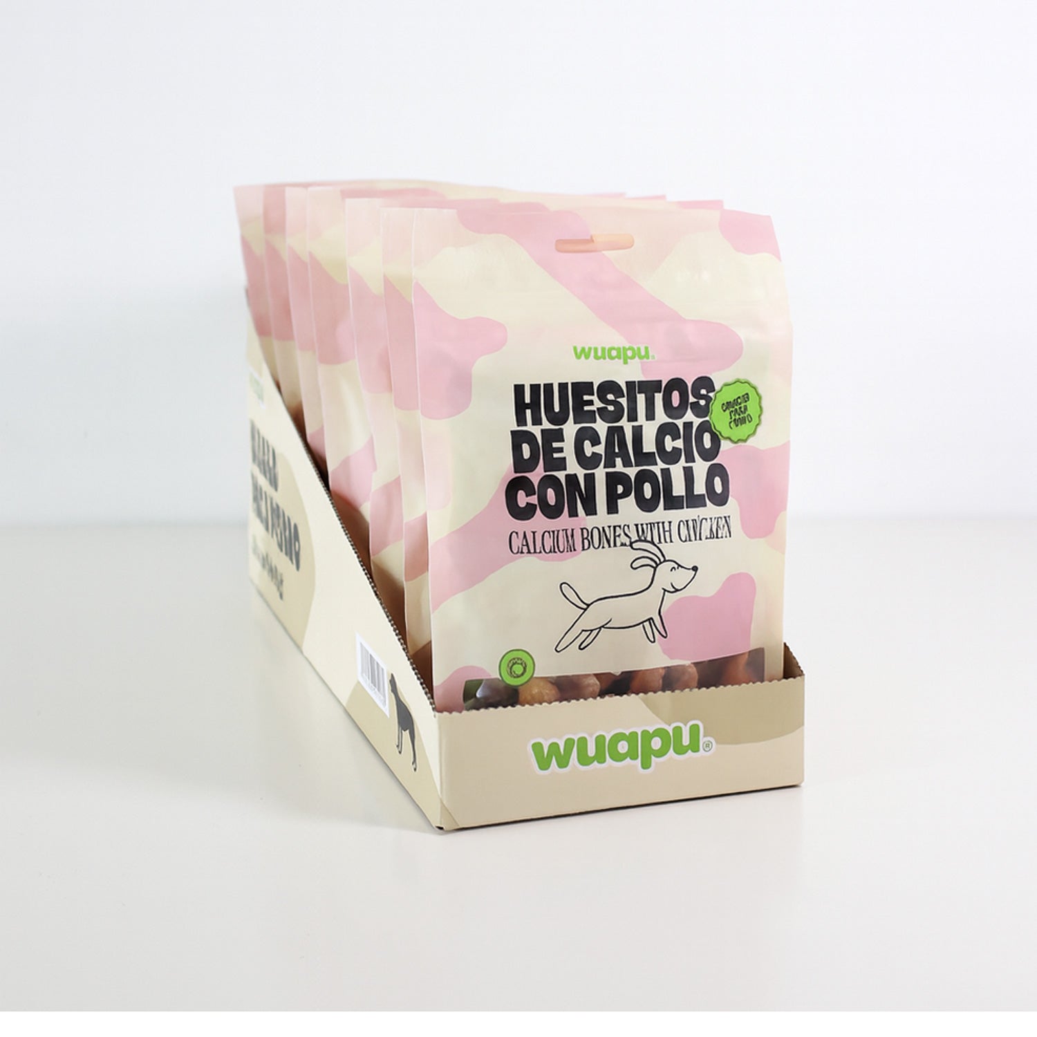 Snack Natural Para Perro Huesitos De Calcio Con Pollo Wuapu 12x100gr_5