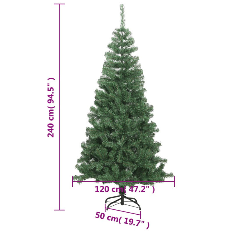 Vidaxl Árbol De Navidad Artificial L 240 Cm Verde_5