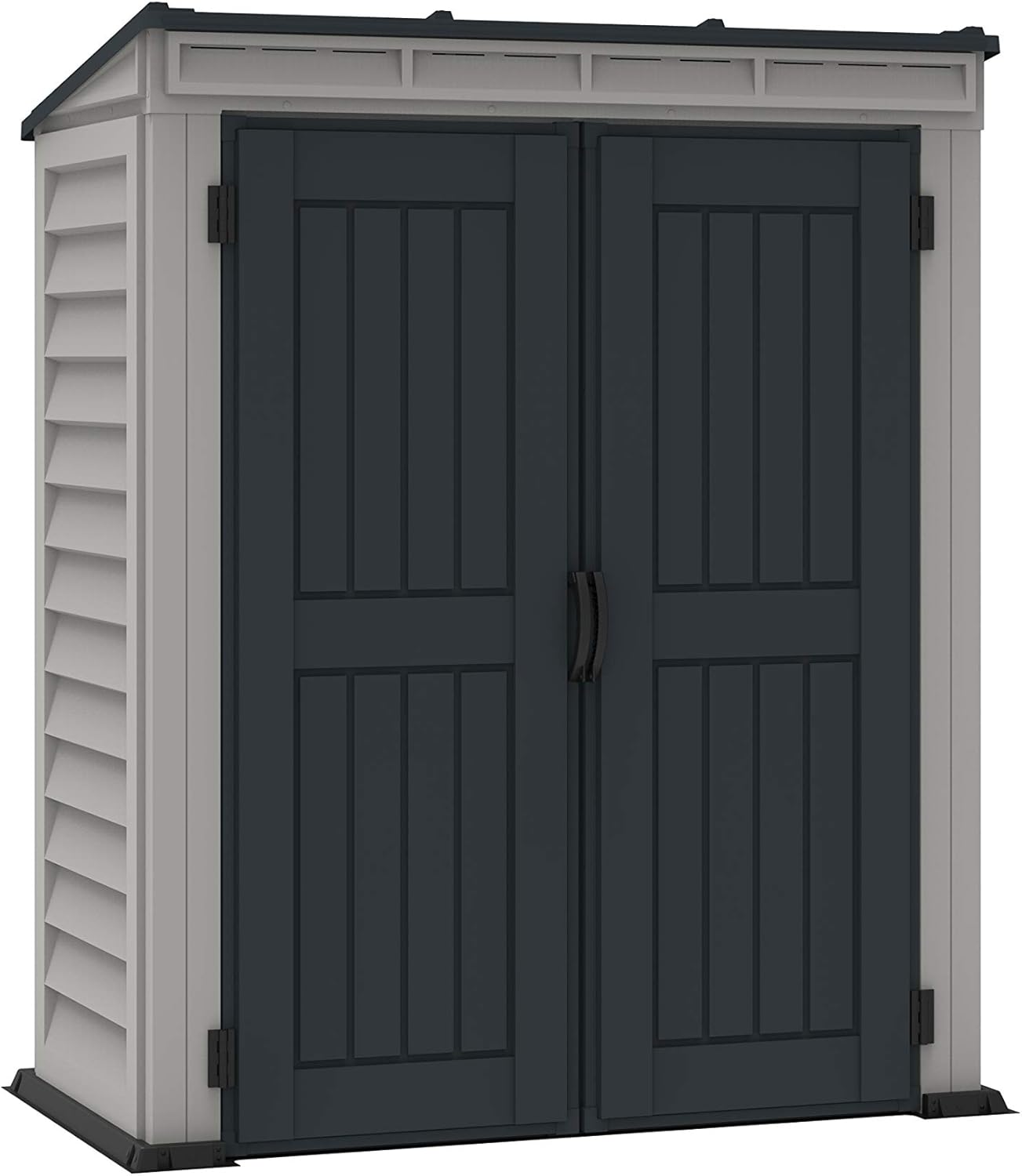 Duramax - Caseta Jardín - Yardmate Pent Plus 5x3 - Pvc - Gris Claro Y Oscuro_0