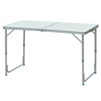 Outsunny Mesa Plegable 120x60x70 Cm Convertible En Maleta Altura Regulable_0