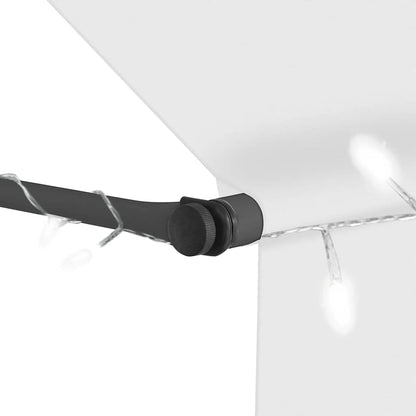 Toldo Manual Retráctil Con Led Crema 250 Cm_4