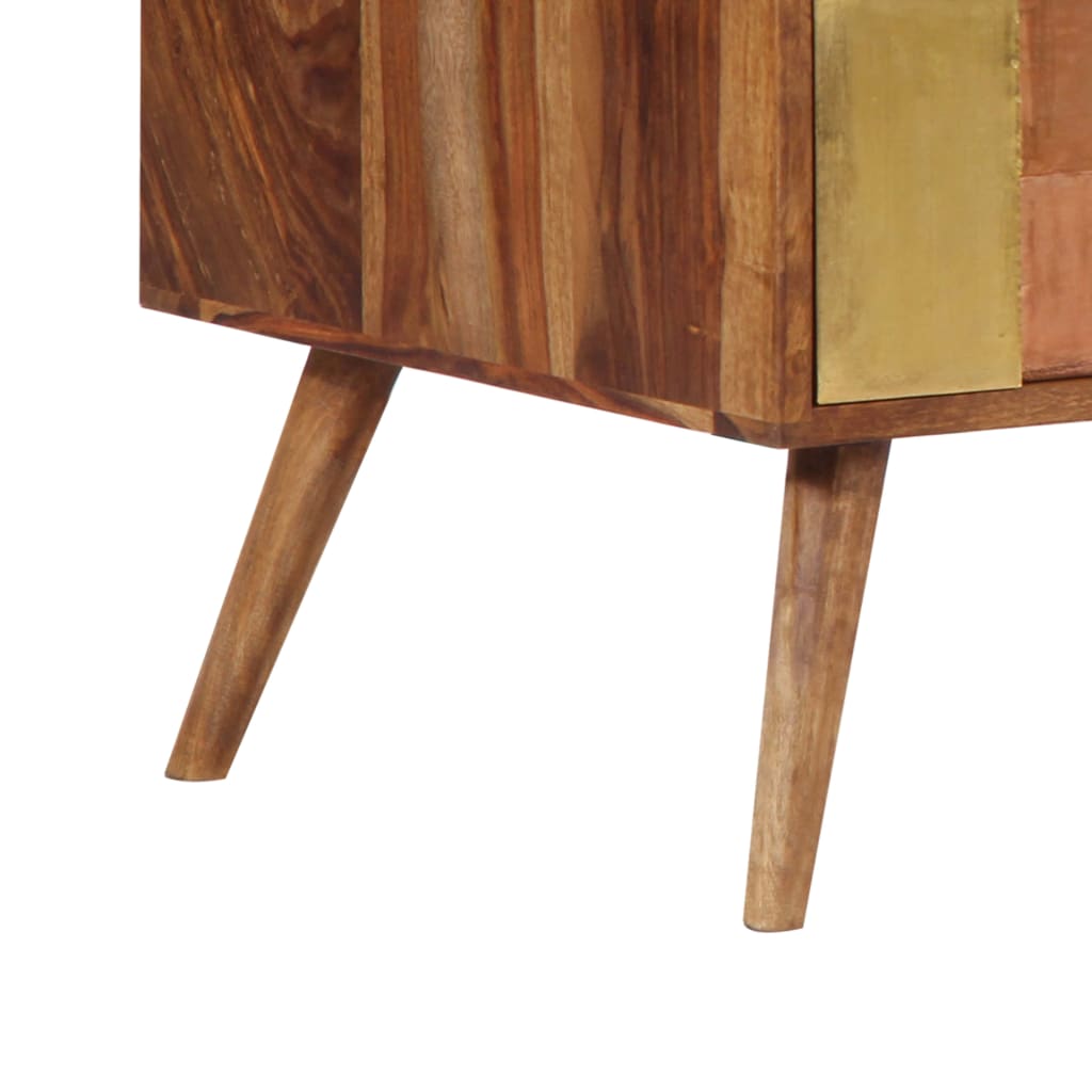 Mesa De Centro De Madera Maciza 100x50x39 Cm_4