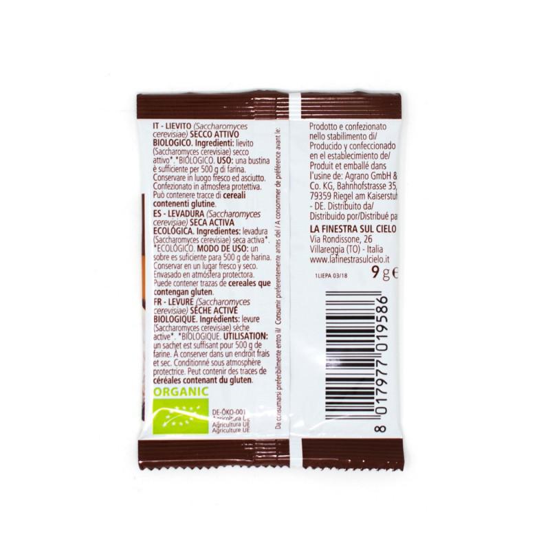 Levadura seca para Pan y Pizza La Finestra Sul Cielo 9g