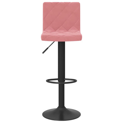 Taburetes De Cocina 2 Unidades Terciopelo Rosa_2