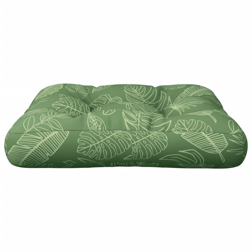 Vidaxl Cojín Para Palés Tela Oxford Estampado De Hojas 58x58x10 Cm_3