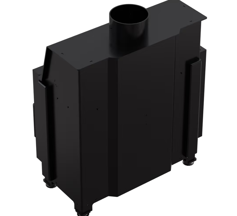 Bricosol Chimenea De Leña De Acero Kratki Simple Izquierda 6 Kw Ø 150_2