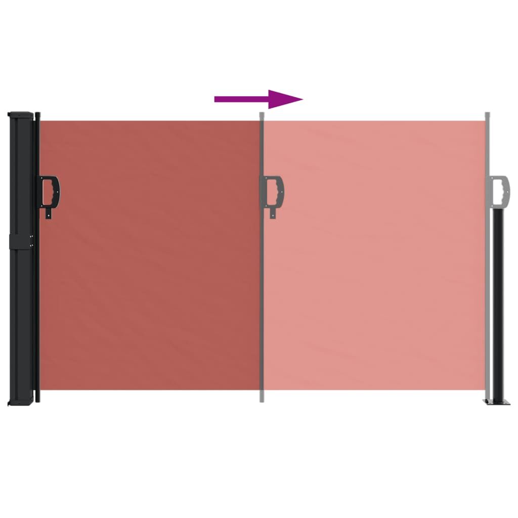 Vidaxl Toldo Lateral Retráctil Terracota 120x600 Cm_4