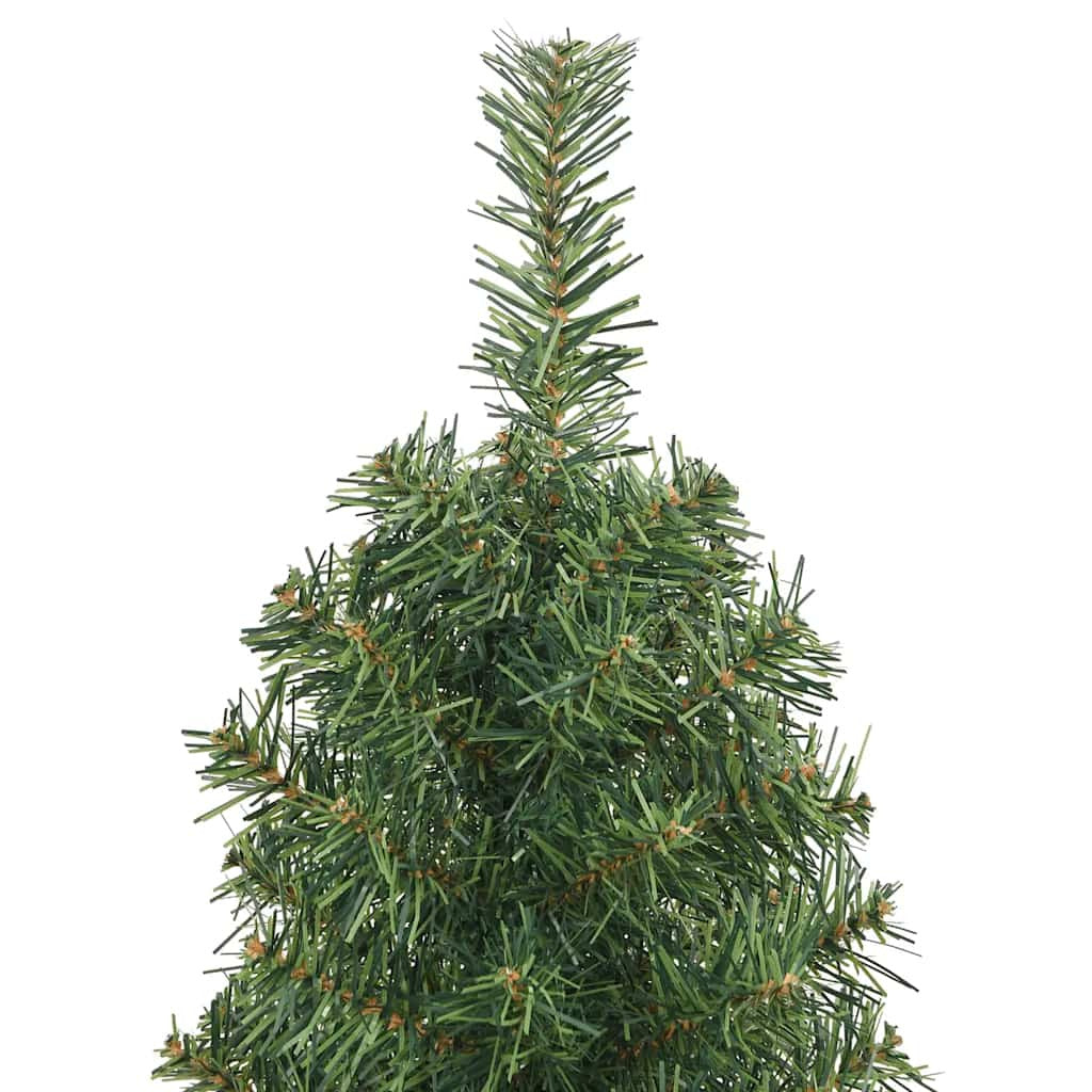 Vidaxl Árbol De Navidad Artificial Delgado Y Soporte Pvc Verde 120 Cm_3
