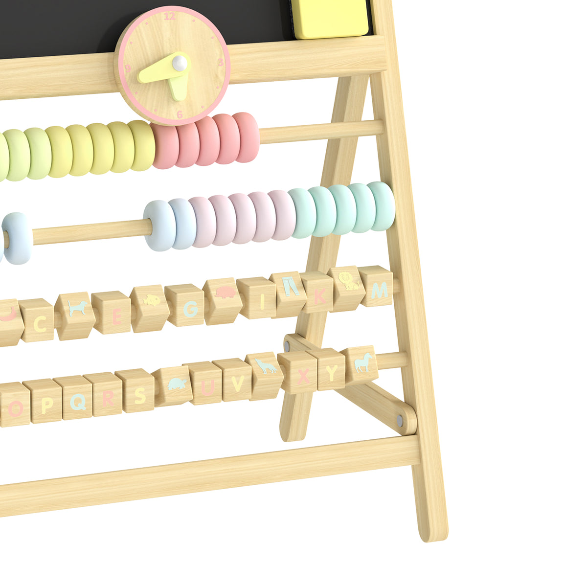 Caballete Infantil Aiyaplay Madera De Pino, Madera De Haya Madera Natural 38x26x66 Cm_5