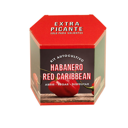 Kit Autocultivo Habanero Red Caribbean Pimiento Extra Picante 450.000 SHU - Resetea_0