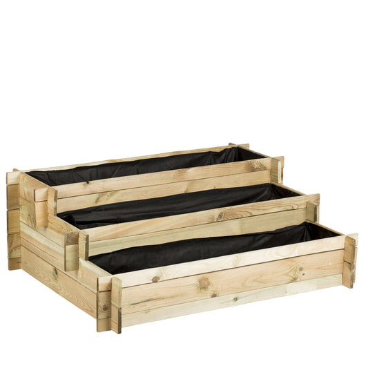 Huerto Urbano 3 Alturas Stepnature 113x88x40 Cm_0
