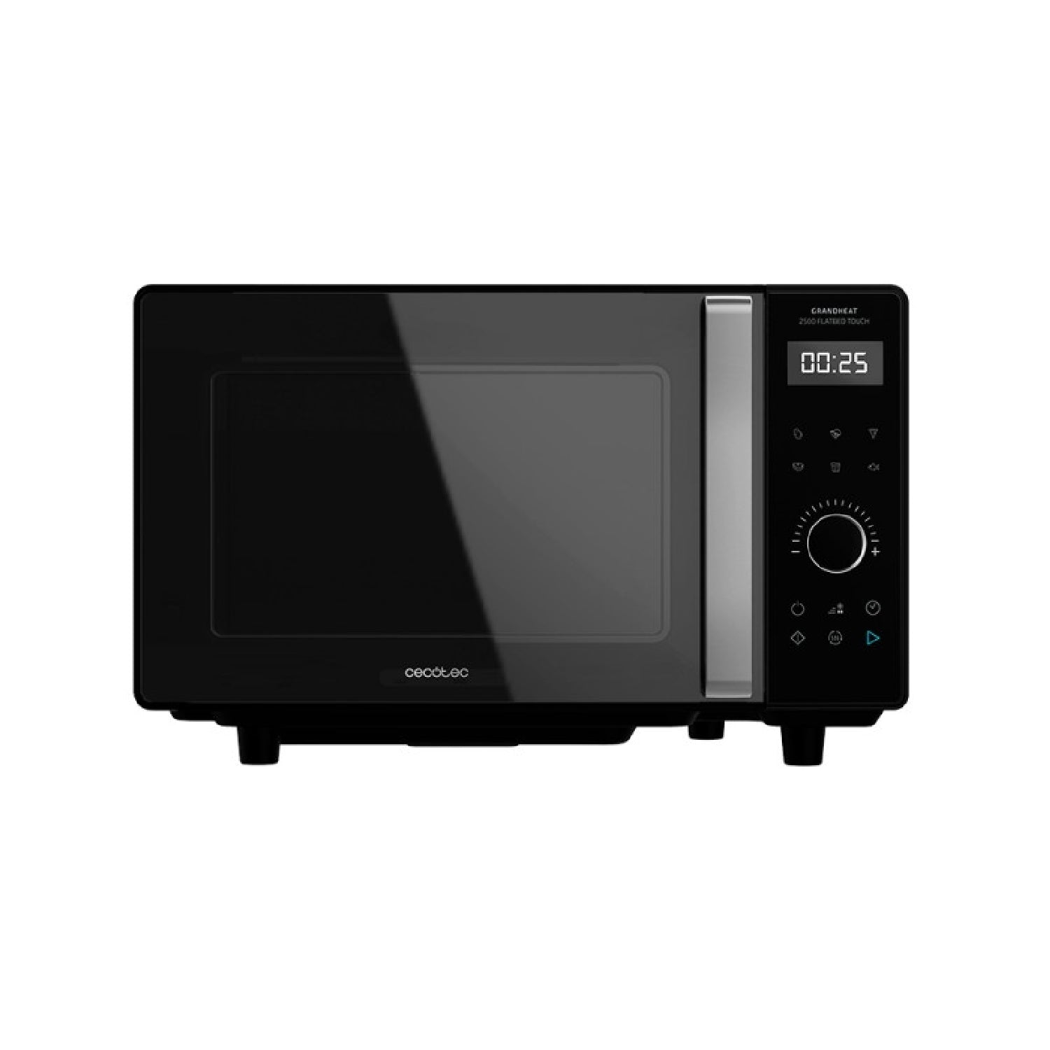 Microondas Sin Plato Digital Grandheat 2500 Flatbed Touch Black. 800 W, Capacidad 25 L, Panel De Control Táctil, 8 Funciones Preconfiguradas, Tempor_0