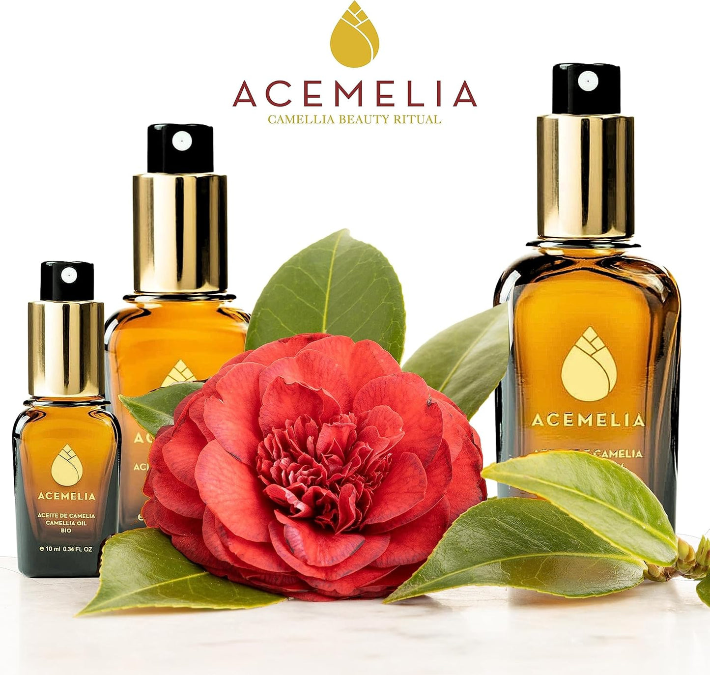 Aceite De Camelia Bio 30 ml Hidratación total para el rostro, cabello y cuerpo