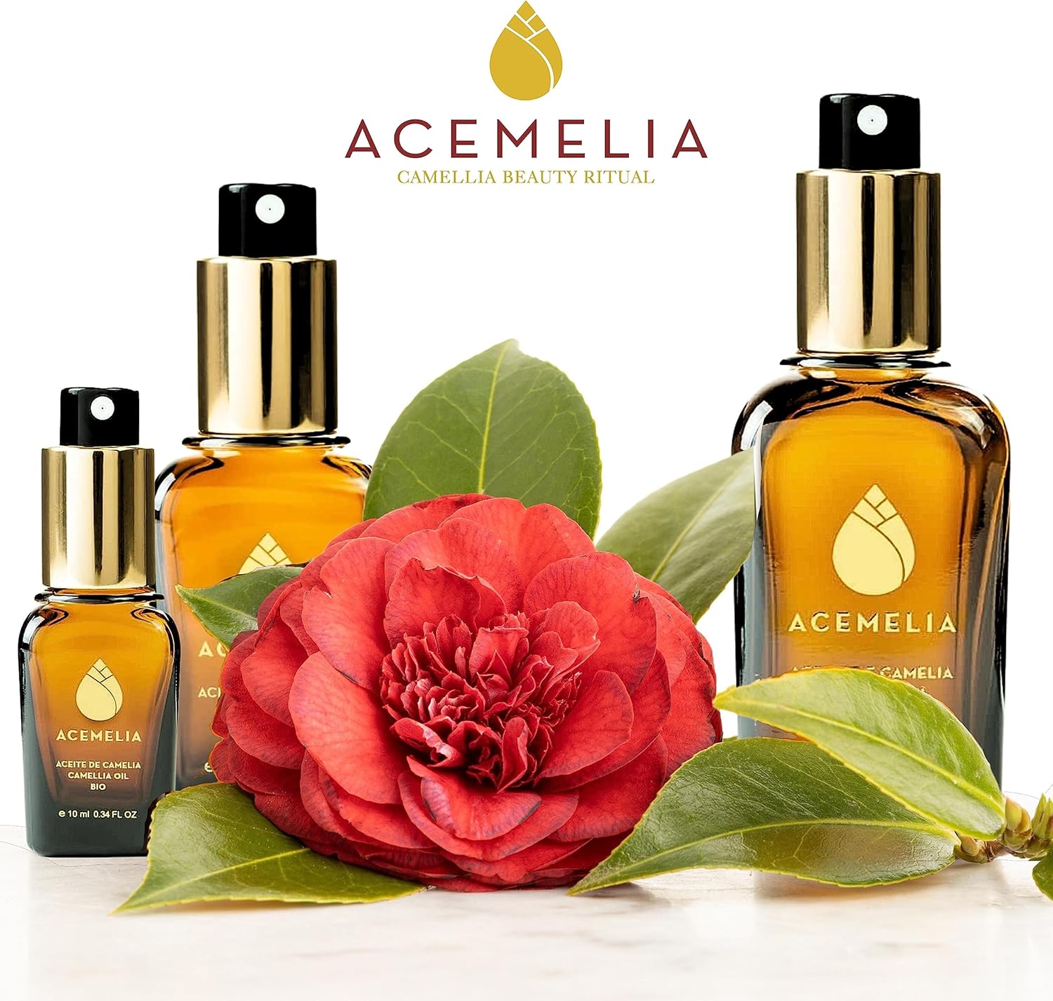 Aceite De Camelia Bio 30 ml Hidratación total para el rostro, cabello y cuerpo