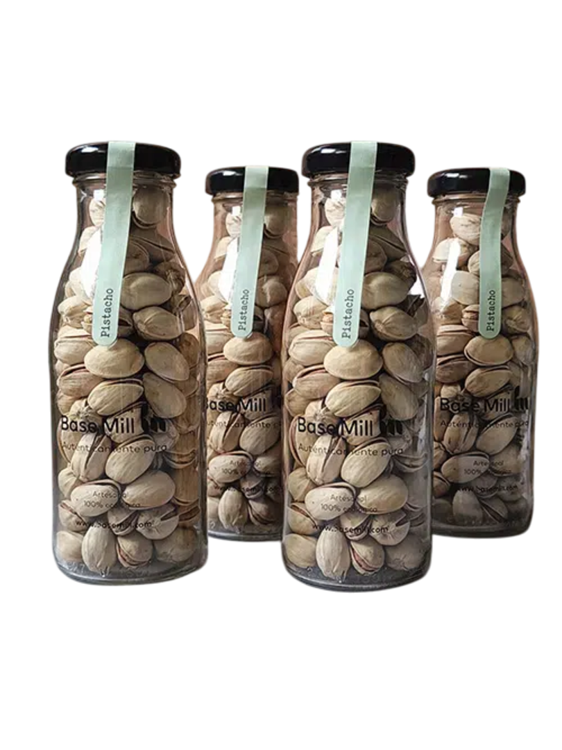 Pack Pistachos Tostados Con Cáscara Eco (4 Botellas 125g).