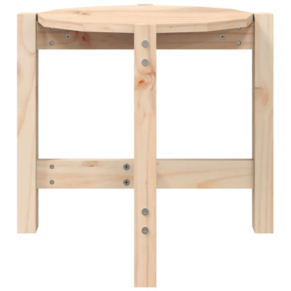Mesa De Centro De Madera Maciza De Pino Ø52,5x45 Cm_3