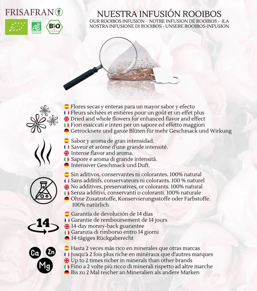 Infusión De Rooibos Naranja Ecológica En Pirámides | Calidad | Frisafran 60 Uds_4