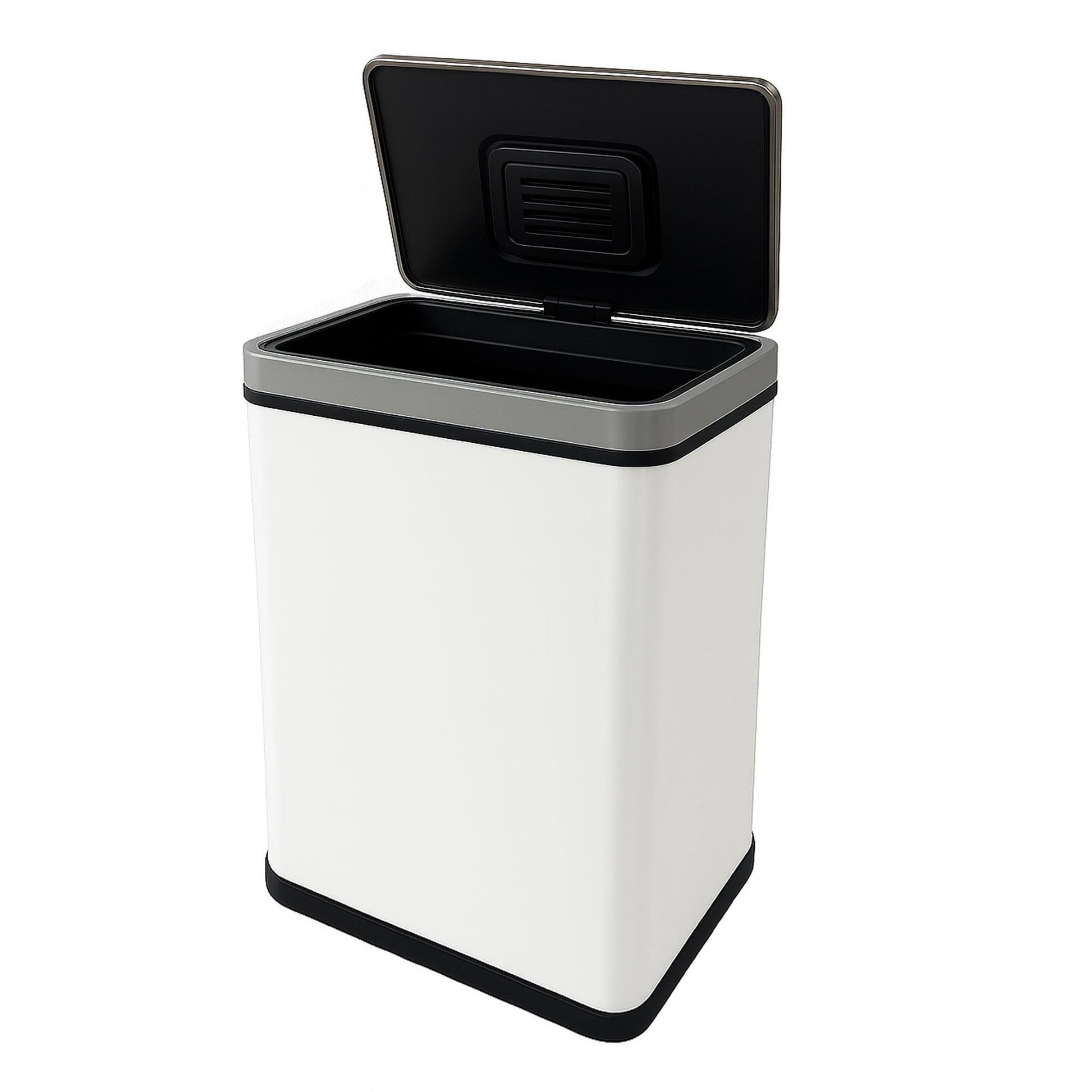 Cubo Basura 70l Blanco Acero Con Sensor Y Filtro Antiolor Wellhome_0