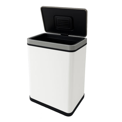 Cubo Basura 70l Blanco Acero Con Sensor Y Filtro Antiolor Wellhome_0