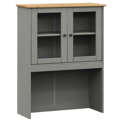 Armario Superior Tocador Vigo Madera De Pino Gris 78x30x100 Cm / Vetonek_4