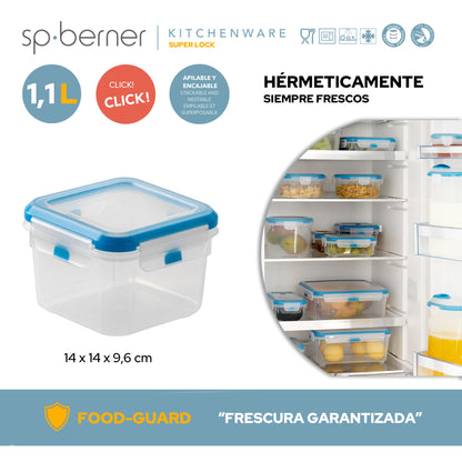 Hermético Cuadrado Super Lock 1.1 L_2