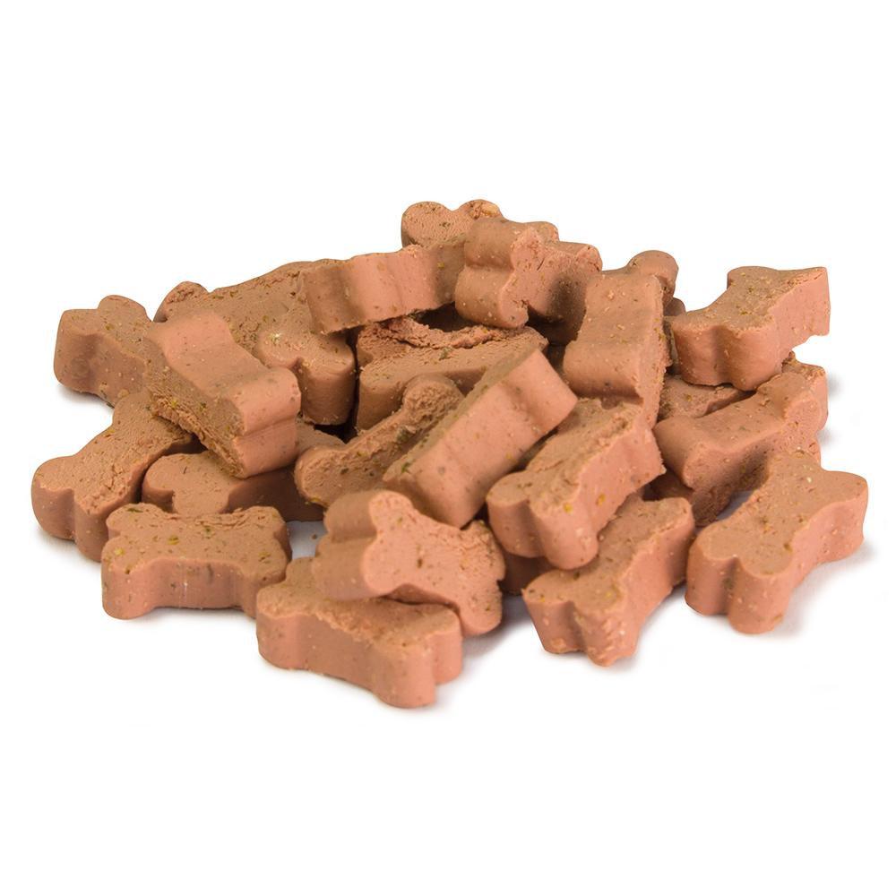Snack natural para perros Soft Snacks Huesitos salmón Arquivet 100 g