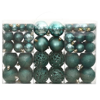 Vidaxl Bolas De Navidad 100 Unidades Verde 3 / 4 / 6 Cm_1