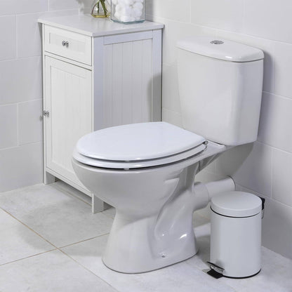 Asiento De Baño Duroplast 38x5,5x47cm Con Tapa Y Bisagras Cromadas Abs - Well Home_2