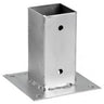 Soporte Anclaje metálico cuadrado para postes y pérgolas Woodfix Nortene 7 x 7 cm