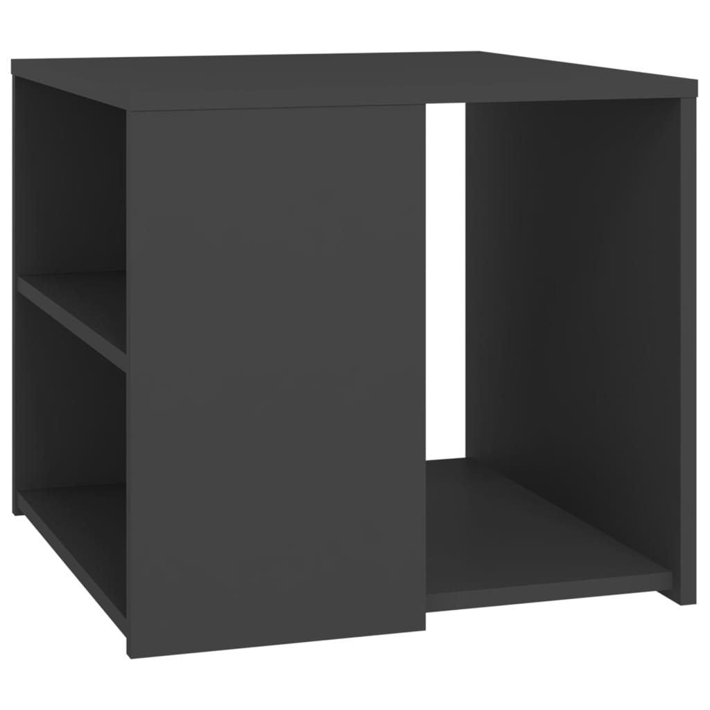 Mesa Auxiliar Madera Contrachapada Gris 50x50x45 Cm_0