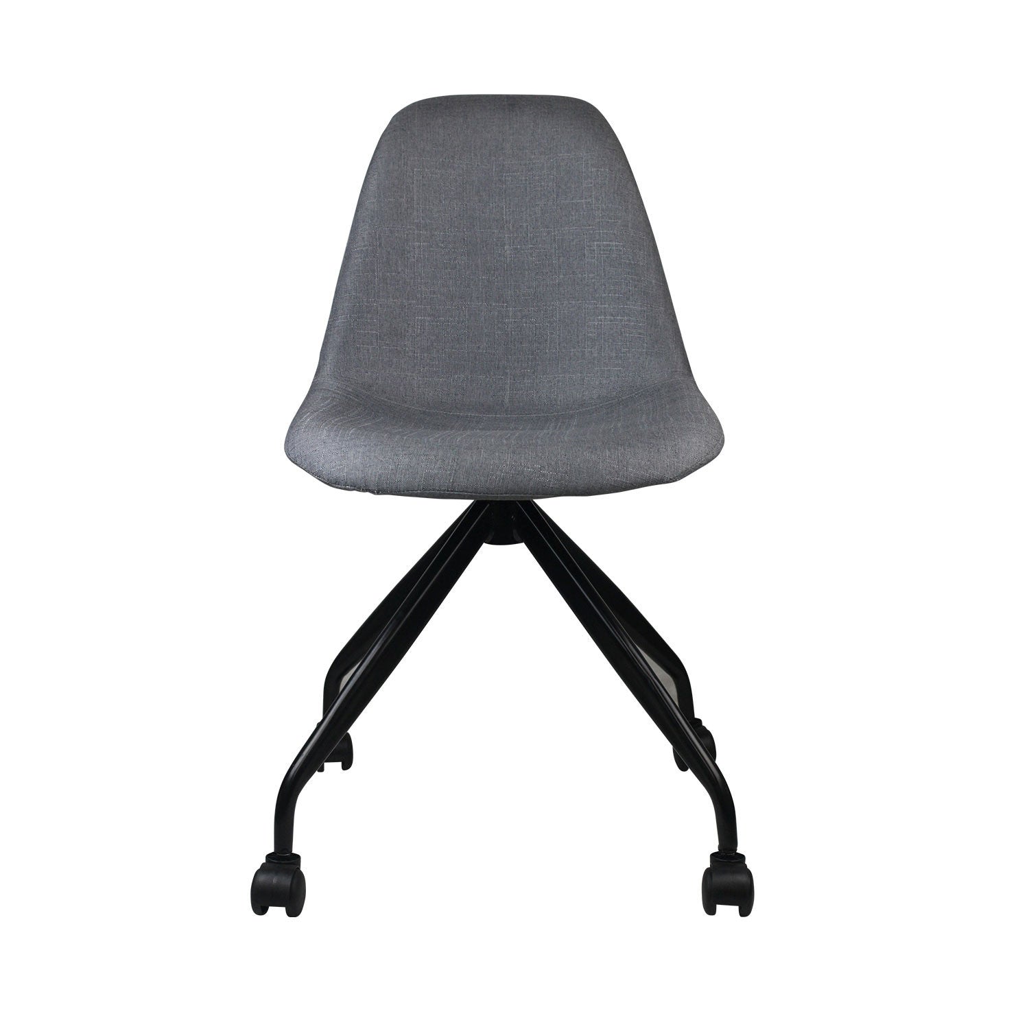 Silla De Escritorio Con Ruedas Basic Gris 85,7x46,5x55,5cm Thinia Home_1