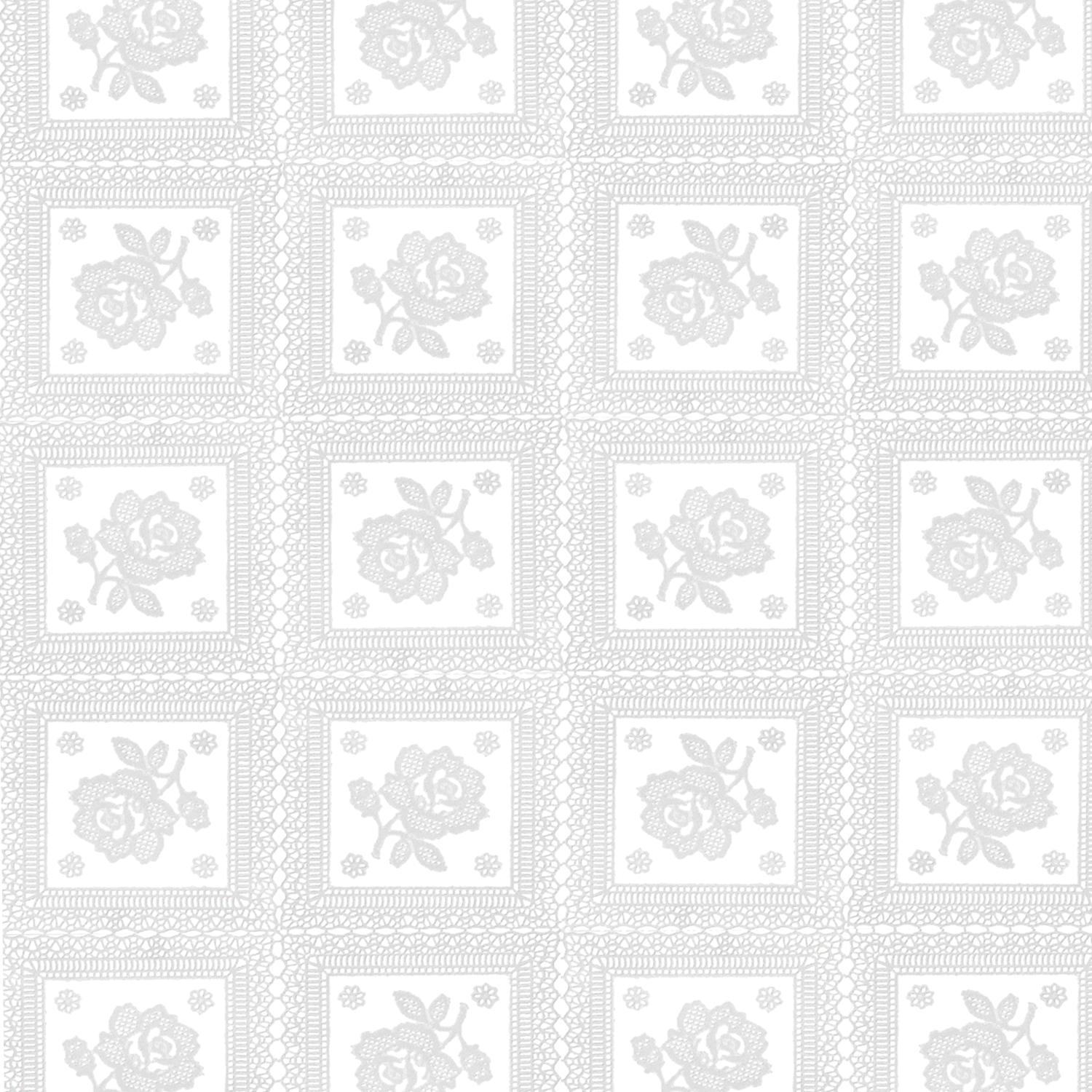 Mantel Hule Rectangular Bordados Transparente Impermeable Antimanchas Pvc 140x250 Cm.  Recortable Uso Interior Y Exterior_2
