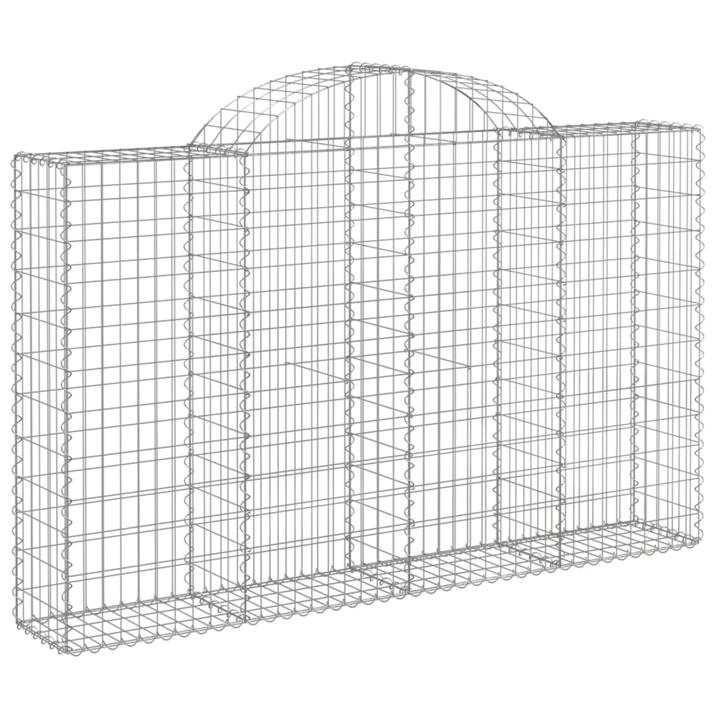 Cestas Gaviones 13 Uds Forma De Arco Hierro 200x30x120/140 Cm_2